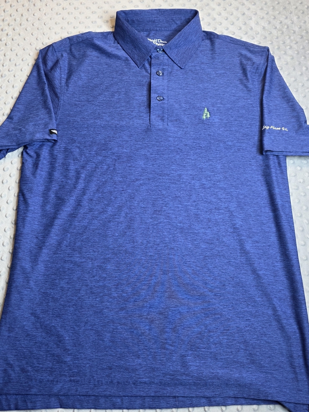 Straight Down Golf Polo Whispering Pines Golf Club. Mens Sz M.